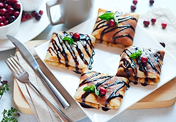 Filled crepes