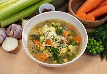 Spring veggie soup