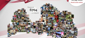 Latviju virtuāli apsveikuši vairāk nekā 6,5 tūkstoši iedzīvotāju