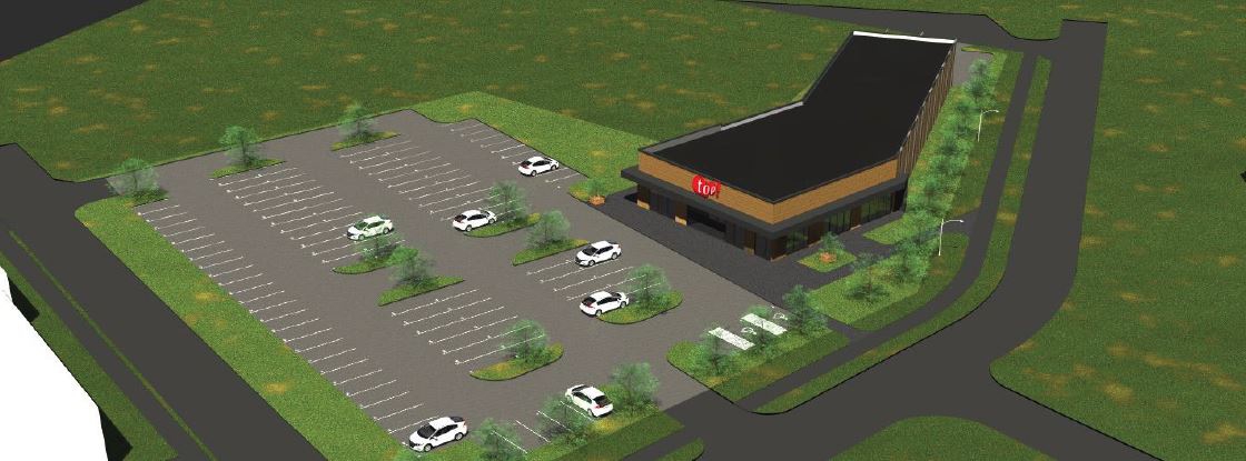 В строительство нового магазина “top!” в центре Озолниеки планируется инвестировать более миллиона евро